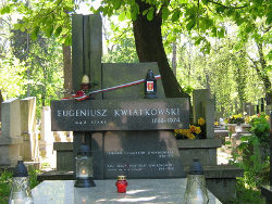Grób Kwiatkowskiego na Cmentarzu Rakowickim w Krakowie